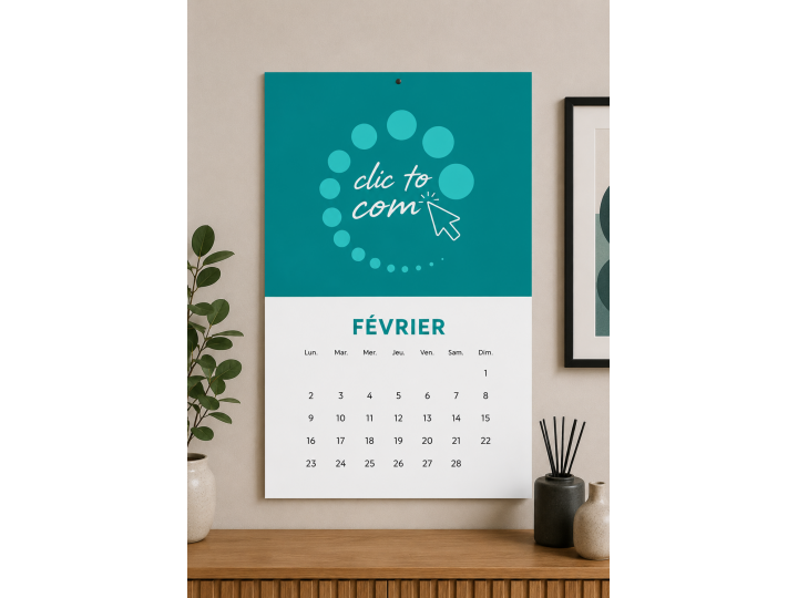 Calendrier agrafé
