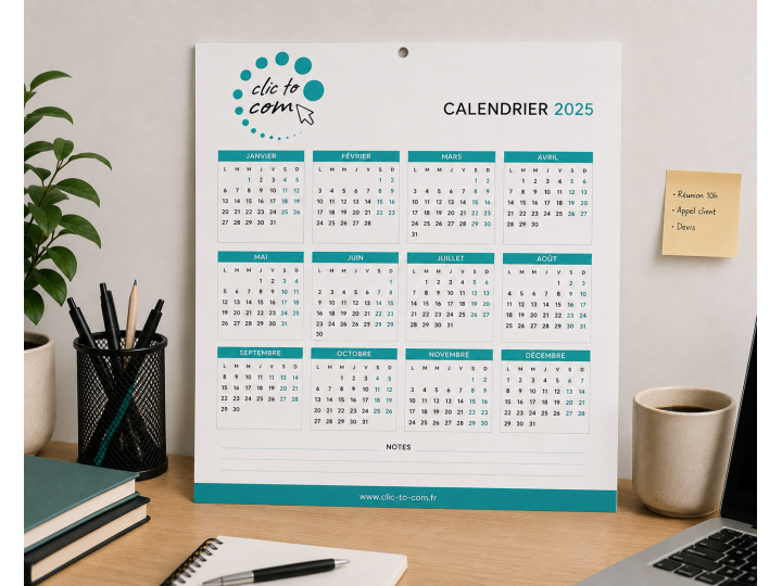 Calendrier rembordé