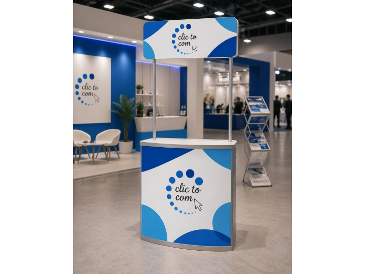 Comptoir daccueil visuel PVC