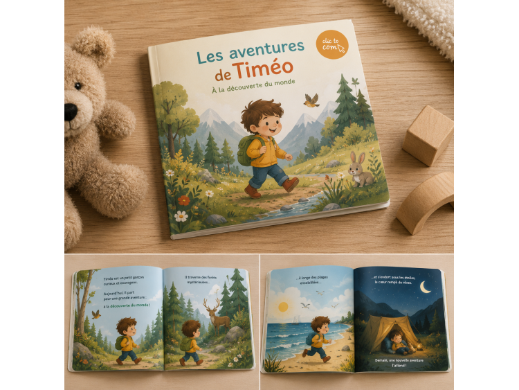 Livre enfant dos carr&eacute; coll&eacute;