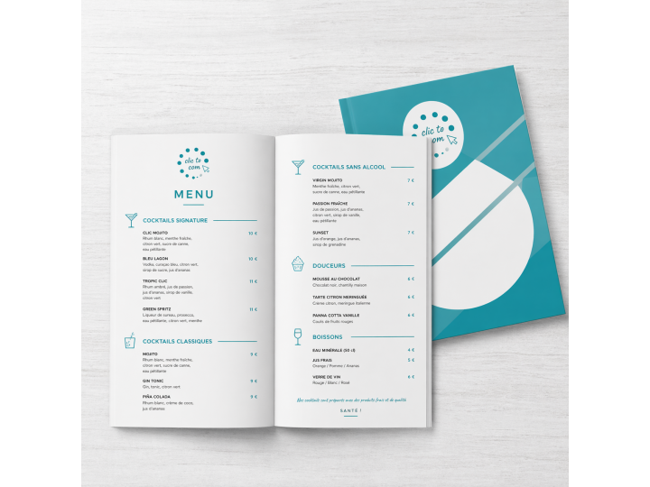 Menu agrafé