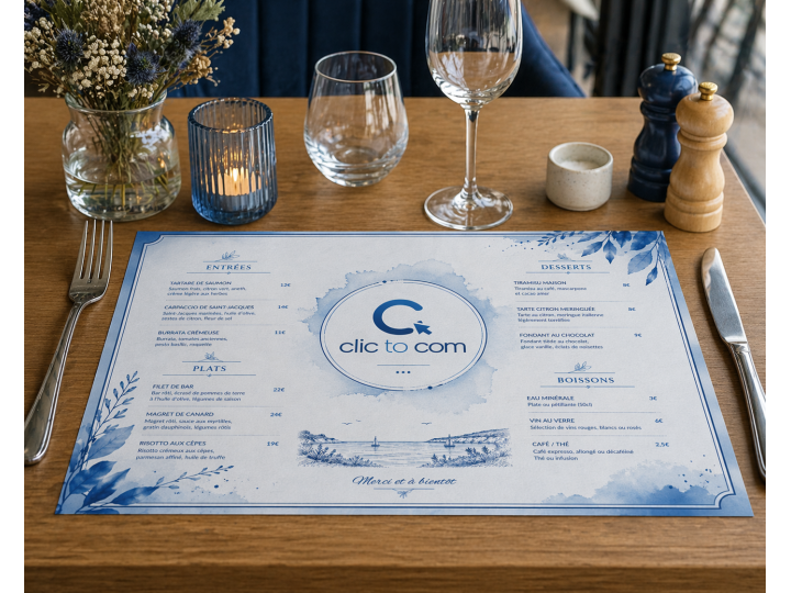 Menu set de table