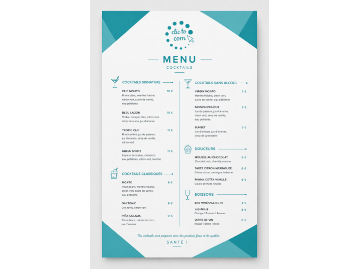 Menu simple