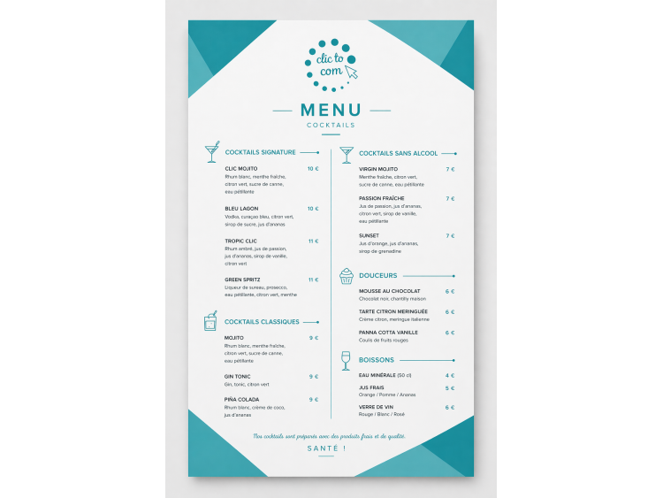 Menu simple